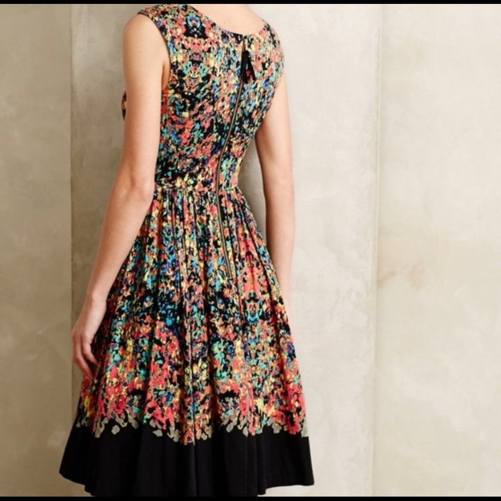 Tracy Reese -- Dolce Vita Confetti Floral Dress Sz 6 - Picture 2 of 4